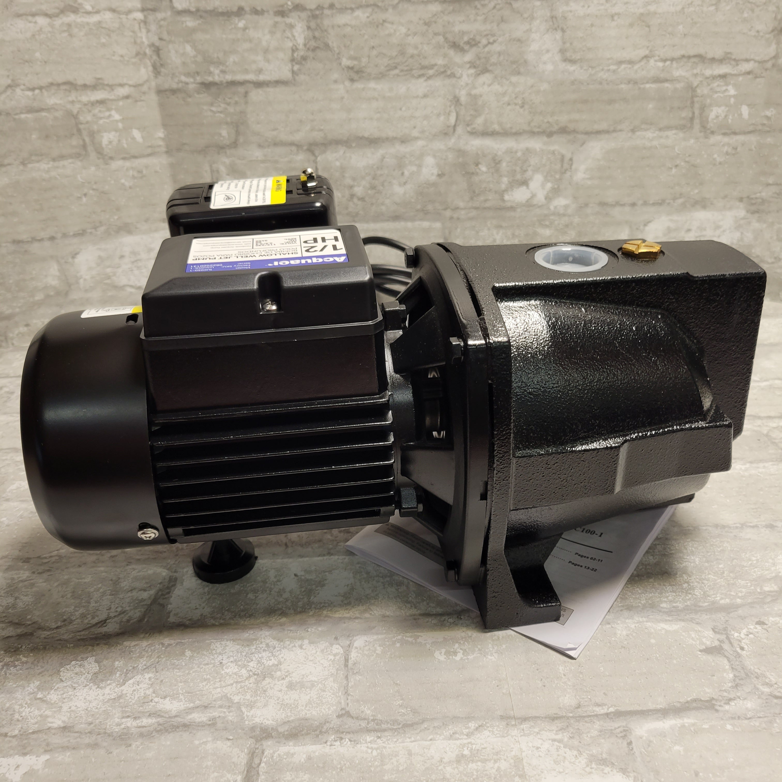 Acquaer 1/2HP Shallow Well Jet Pump, Cast Iron, Well Depth Up to 25ft (8030985912558)